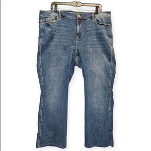 J Jill Jeans Womens 18 40x28 Blue Modern Slim Bootcut Dark Wash Denim Cowgirl